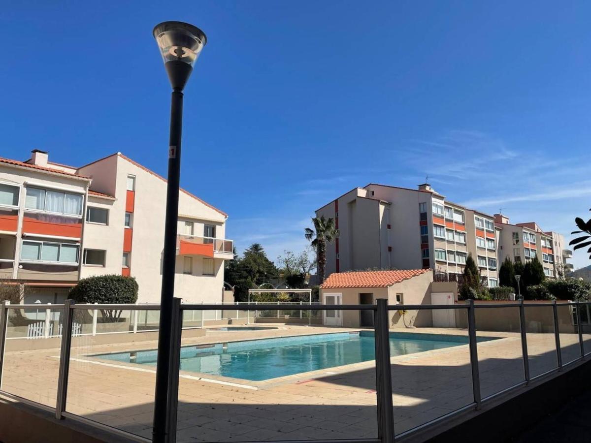 Apartamento Studio Cabine Cosy Avec Piscine Et Parking, A 100M De La Plage - Argeles-Sur-Mer - Fr-1-225-91 Exterior foto